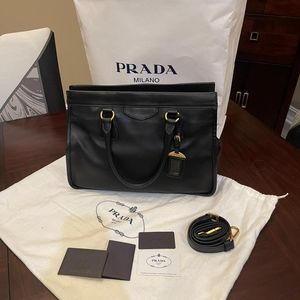 Prada shopping city calf
